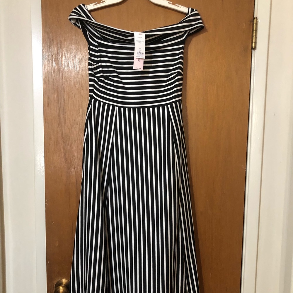 Striped b&w dress